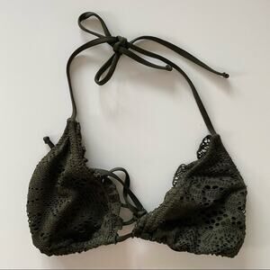 Mossimo Green Lace String Bikini Top Size Medium